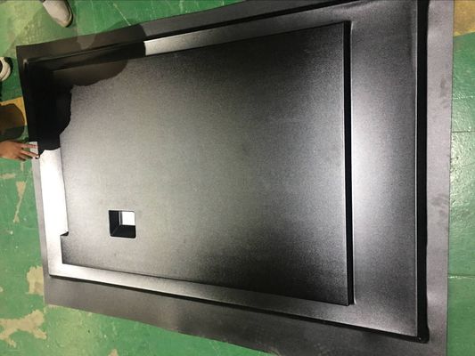 แผ่นพลาสติก Thermoform แบบกำหนดเองสำหรับการขึ้นรูปสูญญากาศ Black LCD TV Back Cover
